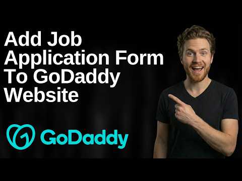How To Add Job Application Form To GoDaddy Website (2026 Easy Guide)