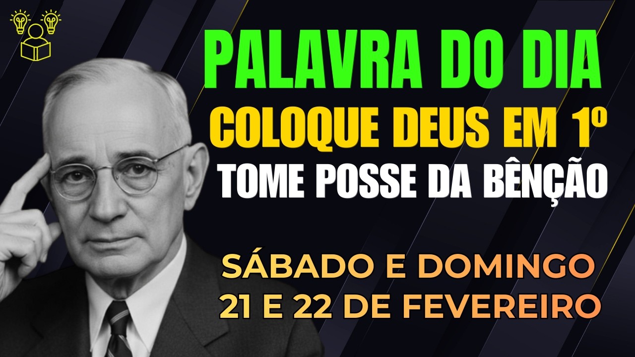 TOME POSSE Da Sua BÊNÇÃO em 2026  COLOCANDO DEUS EM 1º LUGAR | Josué 3:3-4 | Napoleon Hill