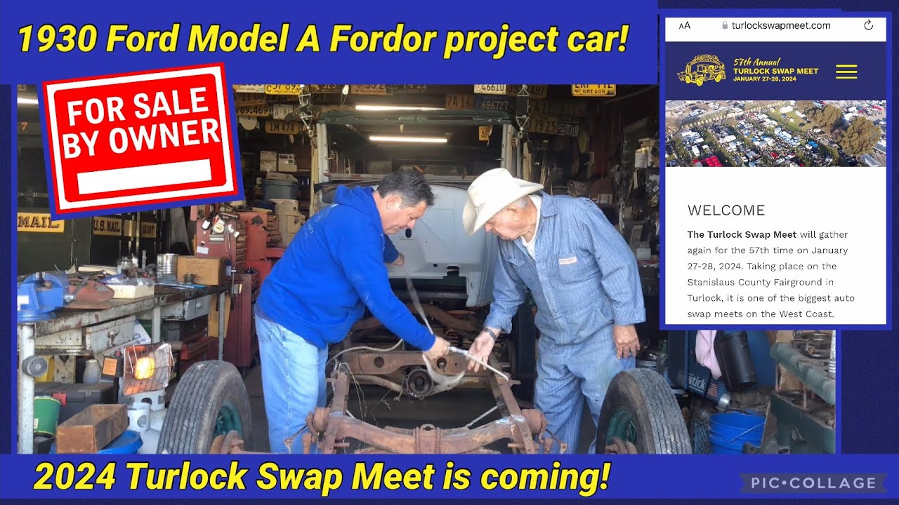 It’s for sale! 1930 Ford Model A Fordor project car 2024 Turlock Swap