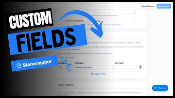 Custom Fields - Store Locator app
