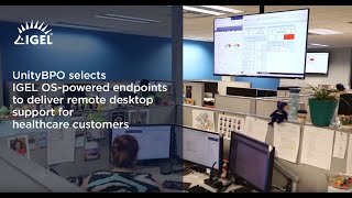UnityBPO selects IGEL to deliver remote desktop support for healthcare customers