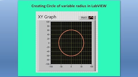 How to generate a circle of variable radius in LabVIEW