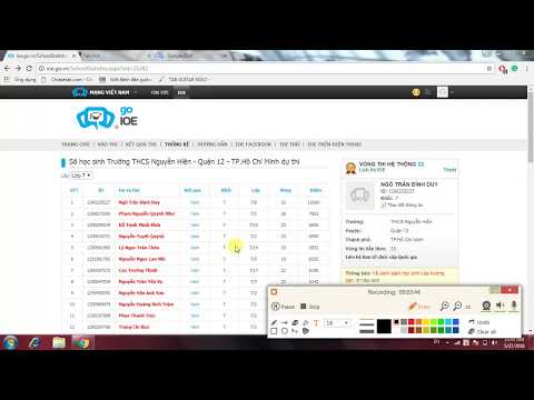 Video Danh sách xếp hạng ioe khối 7 THCS Nguyễn Hiền :) - youtube