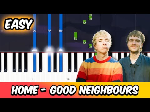 Home - Good Neighbours | EASY Piano Tutorial