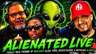 Download lagu FINALLY real footage of unalived alien, Viral soccer player a reptilian a hoax? | ALIENATED LIVE