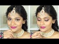 All Matte Indian Diwali Makeup Look + Bold Lips For Tan/Medium/Deep Skintones | Nishitha Vunnam