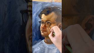 Painting my bf! #art #painitng #painter #artist #oilpainting #portraitpainting #romantic #acrylic