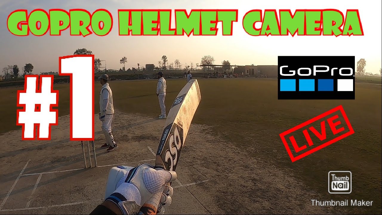 GOPRO BATTING GoPro Hero 8 Helmet Cam Video YouTube