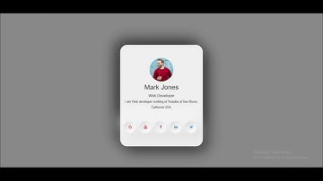Profile Card with Neon Social Media Icon using HTML CSS |  Amazing UI Profile Card Using HTML & CSS