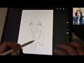 Draw on Procreate with me! #1 | Karina sketch