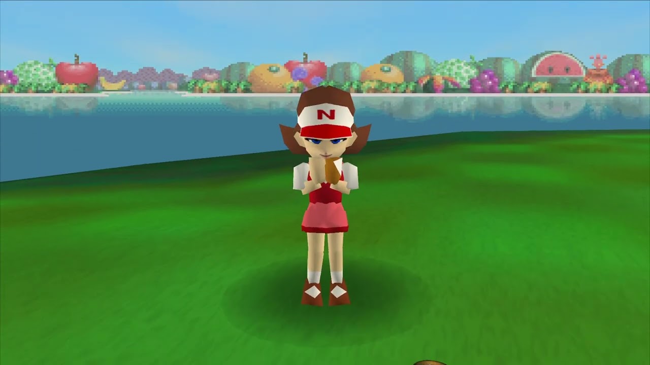 (-6 10:21:23) Mario Golf 64 - Speed Golf - Yoshi's Island - GBA Character Max Drive Stats