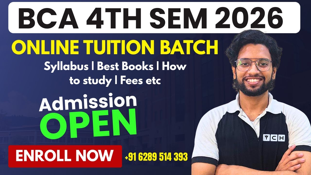MAKAUT BCA 4th Semester Tuition Classes by Youth Career Hub