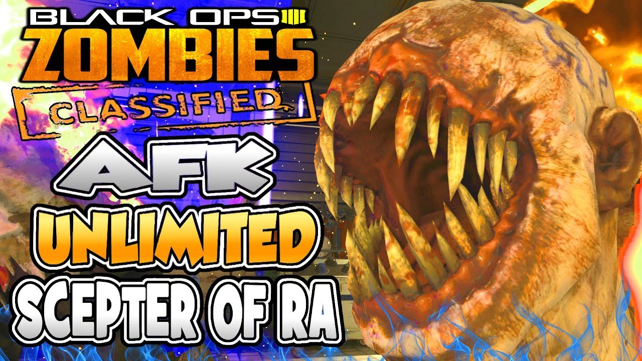 *AFK* ROUND SKIP UNLIMITED SCEPTER OF RA Classified Glitches (After Patch 1.25) BO4 ZOMBIE GLITCHES