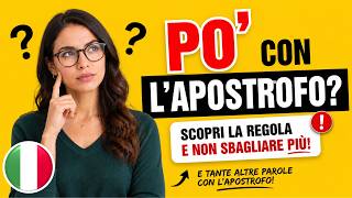 Italiano facile - Apostrofo o accento? Come scrivere PO' FA' DA' correttamente Italiano facile - Apostrofo o accento? Come scrivere PO' FA' DA' correttamente