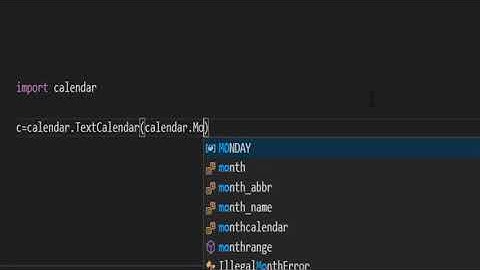 Python Calendar Module by Cubeight Studio