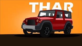 Mahindra Thar Illustration