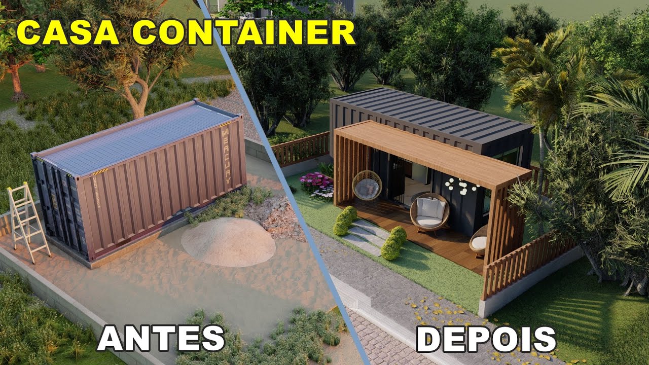 Casa feita em container | 1 CONTEINER DE 6m | VOCÊ MORARIA? - YouTube