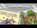 🌸Color with me: Cozy Cuties by Coco Wyo | Cozy Coloring with Alcohol Markers