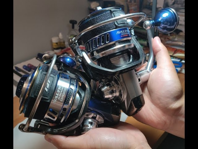 Spooling a Daiwa Saltiga Dogfight 8000H with 51kg WFT Line 