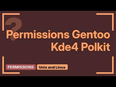 How to configure polkit with KDE? (2 Solutions!!)