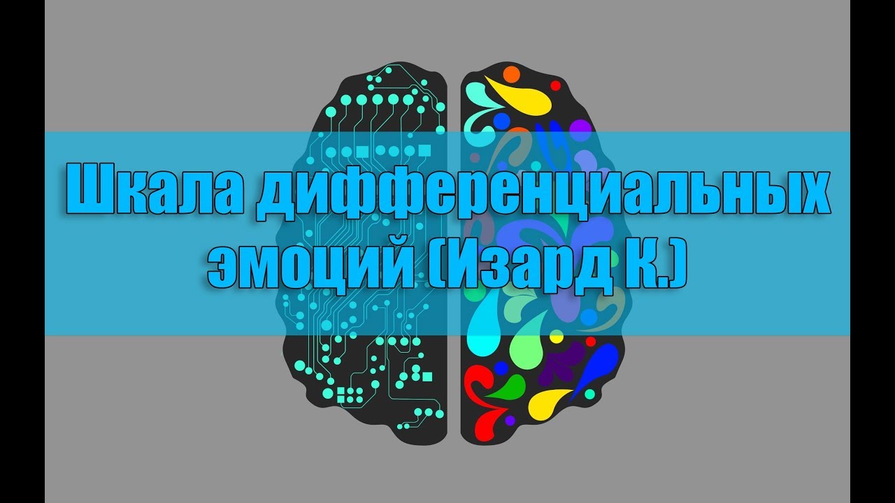 Шкала дифференциальных эмоций (Изард К.) - YouTube