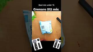 Best Wireless Mic Under ₹1000? Grenaro S12 Shocked Me 😳🎤#viral #mic #grenaromic #micunbox #vlogs