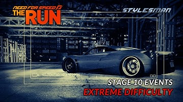 Need For Speed: The Run - Extreme Difficulty - All Stage 10 Events