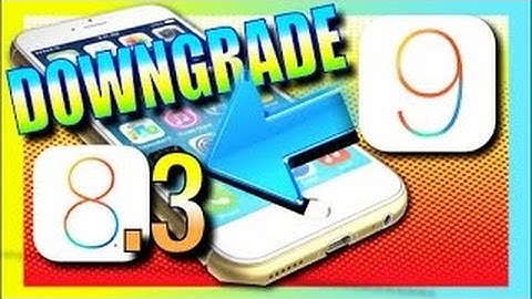Downgrade IOS 9 beta to IOS 8.3 and IOS 10