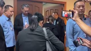 Dumating na sa Senado ang mga miyembro ng House prosecution panel para sa pretrial conference