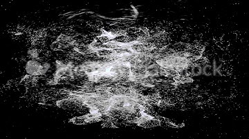 Abstract motion background, small white particles spinning in a vortex on black background, seamless