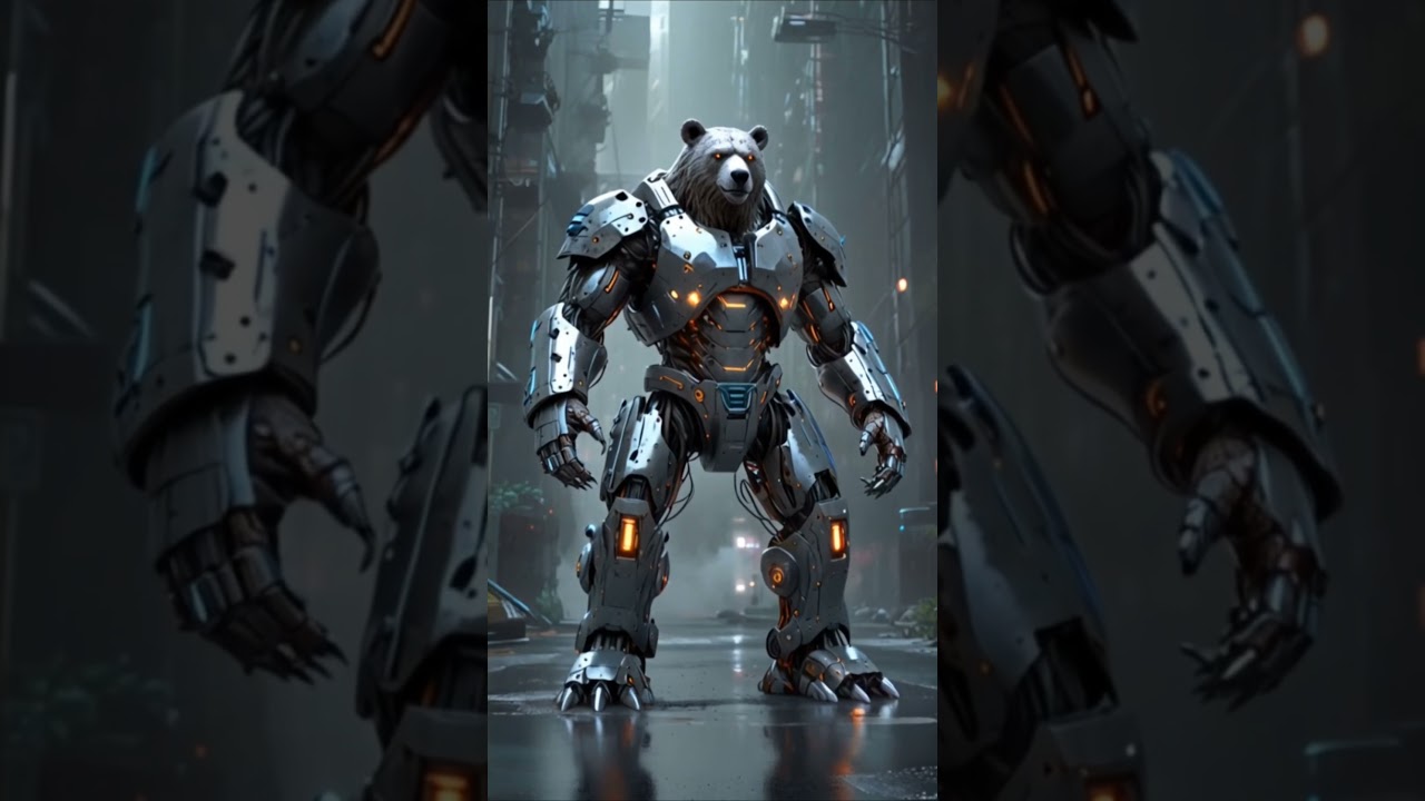 BEAR AS CYBERPUNK ANIMAL💀 