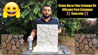 Como Hacer Una Estampa De Silicona Para Estampar Concreto / How To Make a Silicon Stamp For Concrete