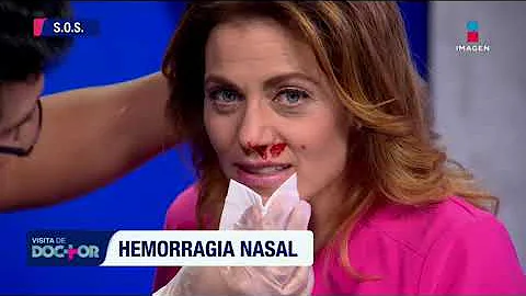 ¿Qué no se debe hacer durante una hemorragia nasal?