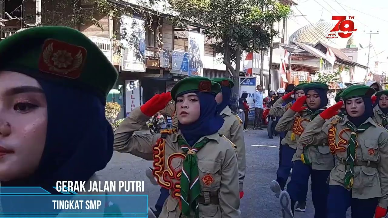 GERAK JALAN PUTRI HUT RI KE 79 TINGKAT SMP