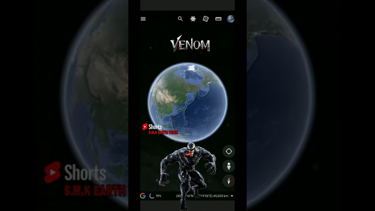 venom in Google map 