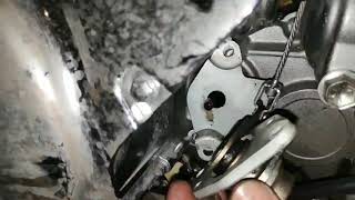 Clutch rod seal replaced Suzuki Boulevard