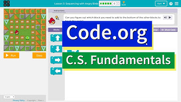 Course B Sequencing with Angry Birds 3.6 Code.org Lesson Tutorial with Answers