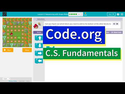 Course B Sequencing with Angry Birds 3.6 Code.org Lesson Tutorial with Answers