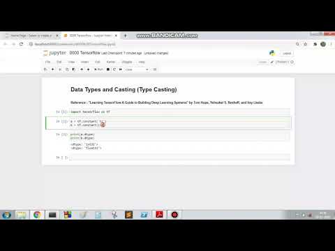 Tensorflow: 08 Data Types and Casting Type Casting