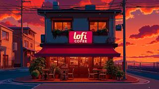 Coffee at Golden Dusk 🌸 Peaceful Lofi Cafe for Study & Focus ☕ Warm Beats for Work and Quiet Nights.