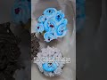 Aesthetic Pastel Pink &amp; Blue Rose Cupcakes#YouTubeShorts #ViralBaking