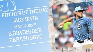 Jake Irvin Pitcher of The Day Highlights on May 24th, 2025