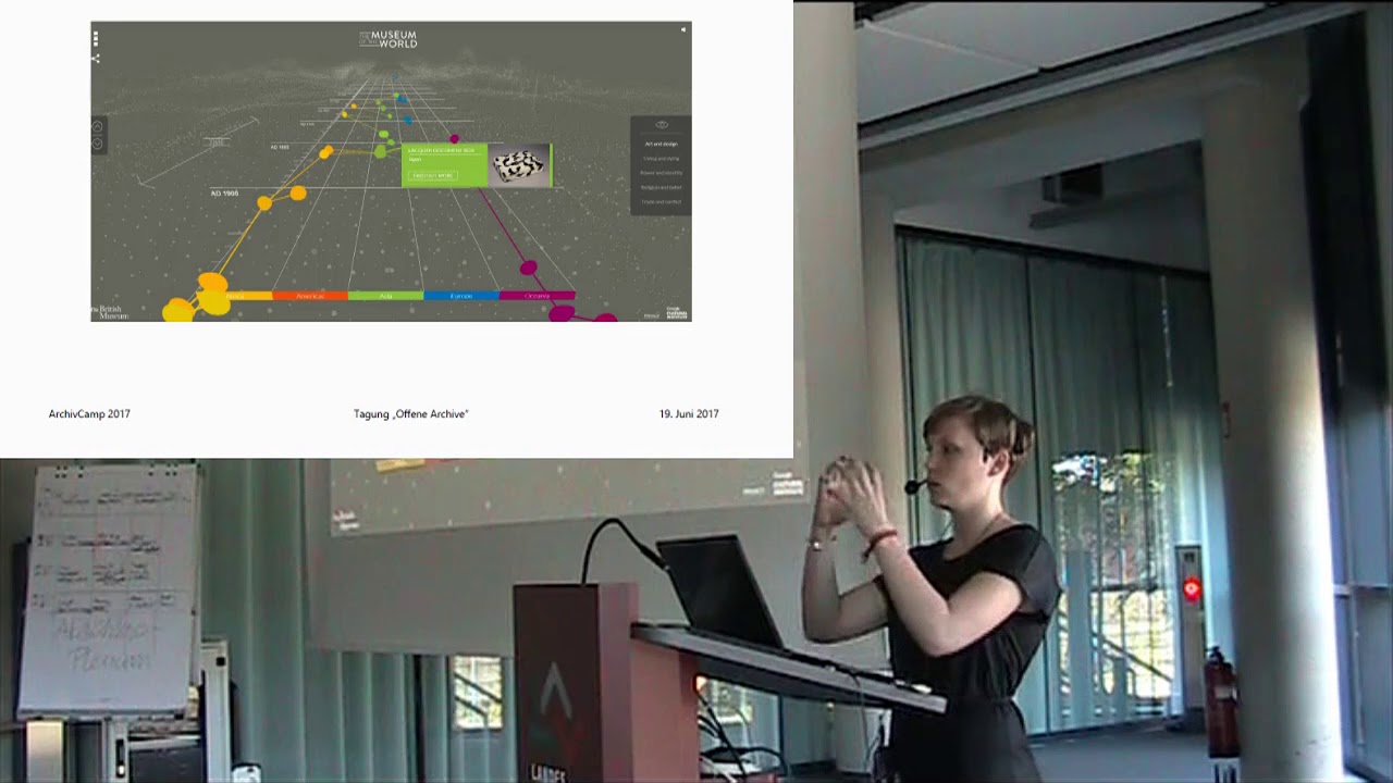 Archivcamp: Carmen Schwietzer -  Wie kommt man weg vom Suchschlitz? - GUI für Archive