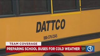 VIDEO: School buses preparing for cold weather