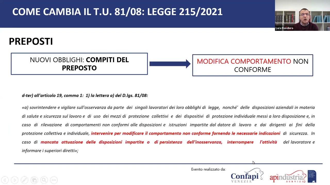 Sicurezza, presentati i nuovi adempimenti per i Datori di Lavoro
