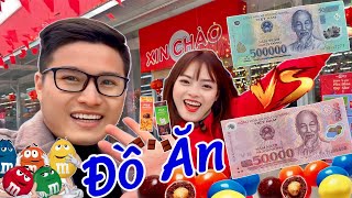 Thử Thách Mua Đồ 50K Và 500K Tại Siêu Thị | Hằng Nheo Official