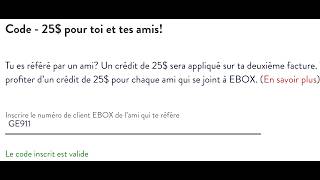 Code client EBOX : Où entrer le code GE911 - Crédit de 25$