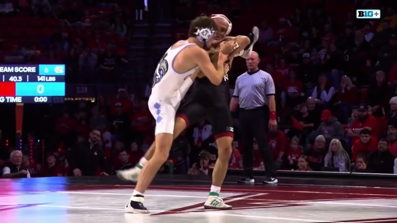 Брок Харди, борец команды Nebraska Husker, 141 фунт, 19.12.2025, Северная Каролина.