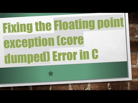 Fixing the Floating point exception (core dumped) Error in C