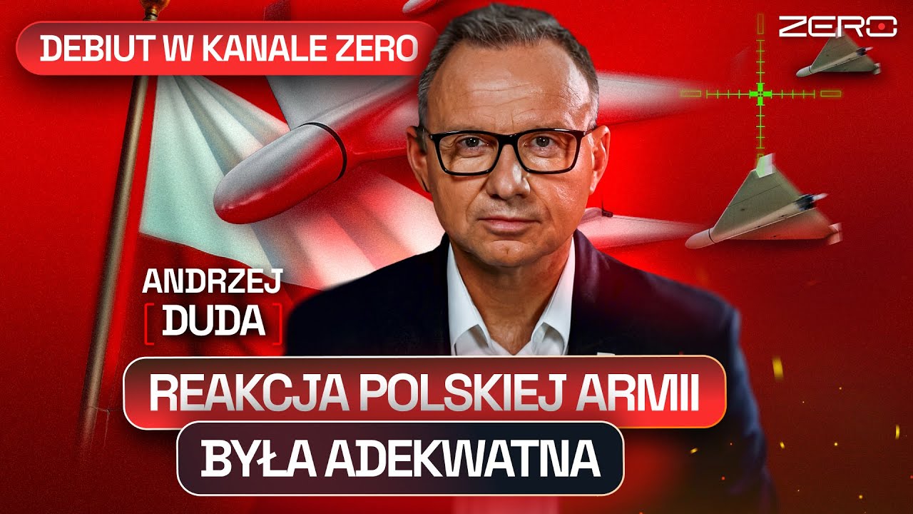 ANDRZEJ DUDA KOMENTUJE: ROSYJSKIE DRONY, NATO, CZY BĘDZIE WOJNA? TYLKO W KANALE ZERO